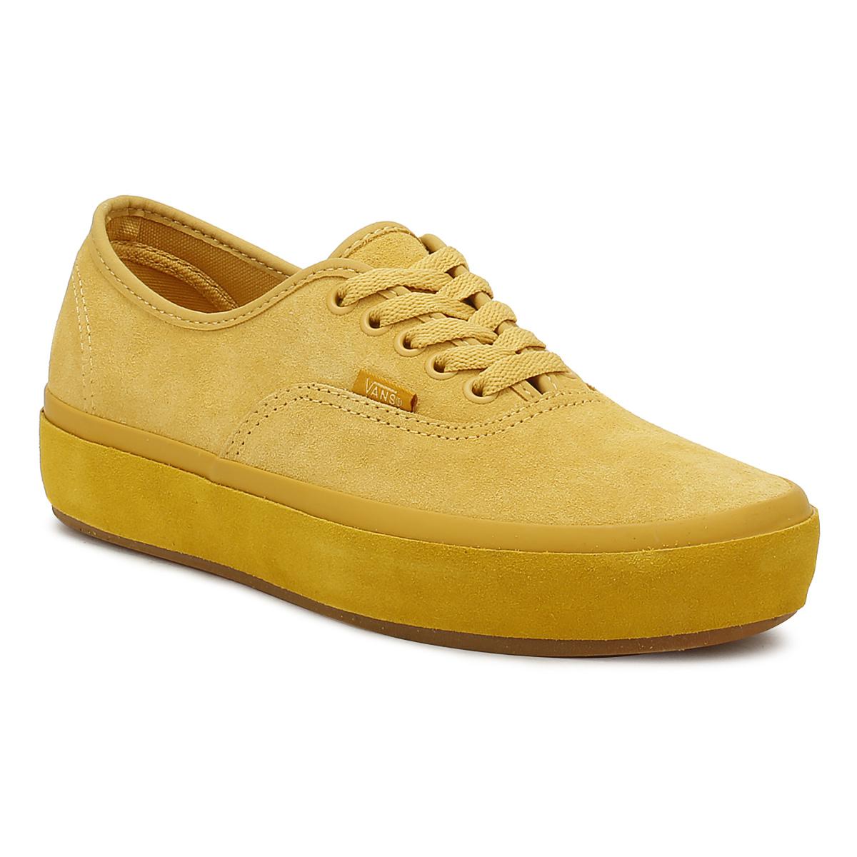 platform vans yellow