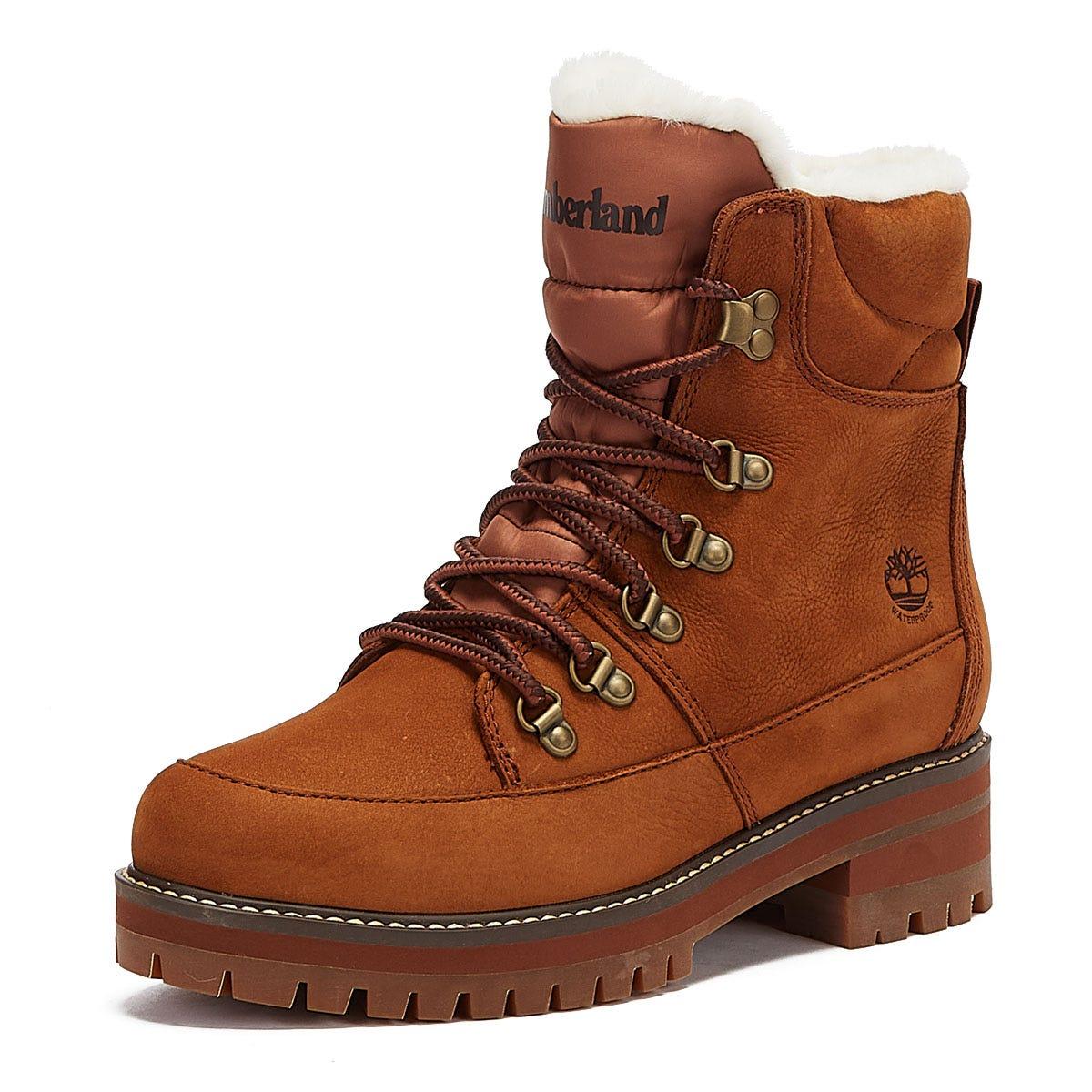 Timberland Courmayeur Valley Hiker Fur Lined Boots in Brown - Lyst