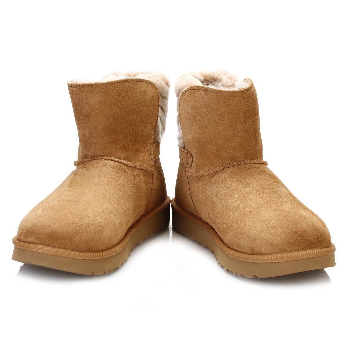 UGG Ugg Womens Chestnut Adria Classic Novelty Sheepskin Boots in Brown