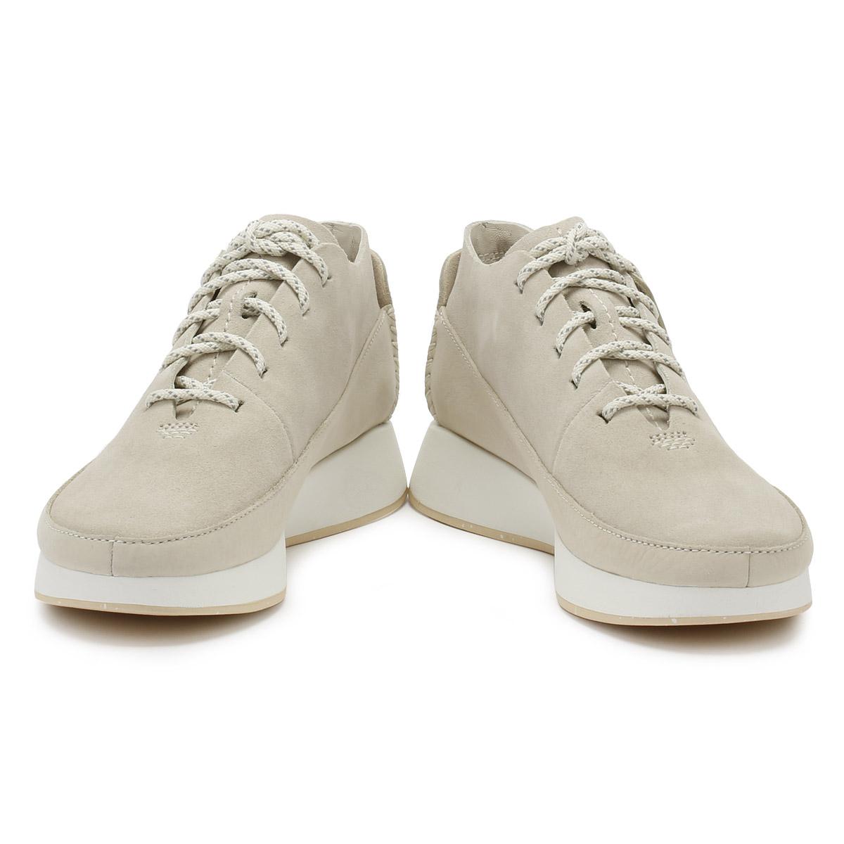 Clarks Leather Mens Off White Kiowa Trainers for Men - Lyst