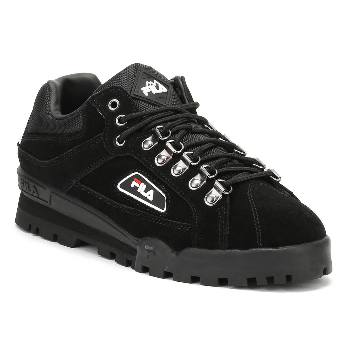 fila black womens trainers