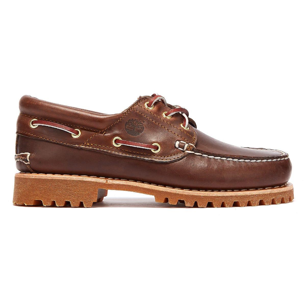 Timberland Leather Traditional 3 Eye Classic Boat Shoes in Brown for Men -  Lyst