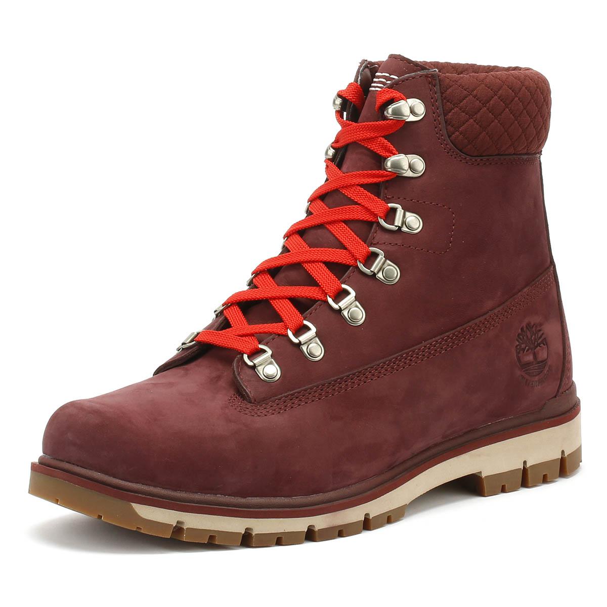 burgundy mens timberlands