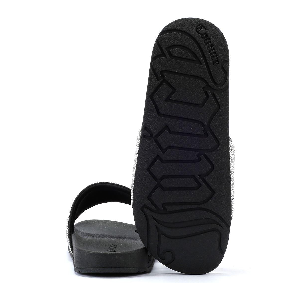 Juicy Couture Donna Diamond Women's Slides in Black | Lyst