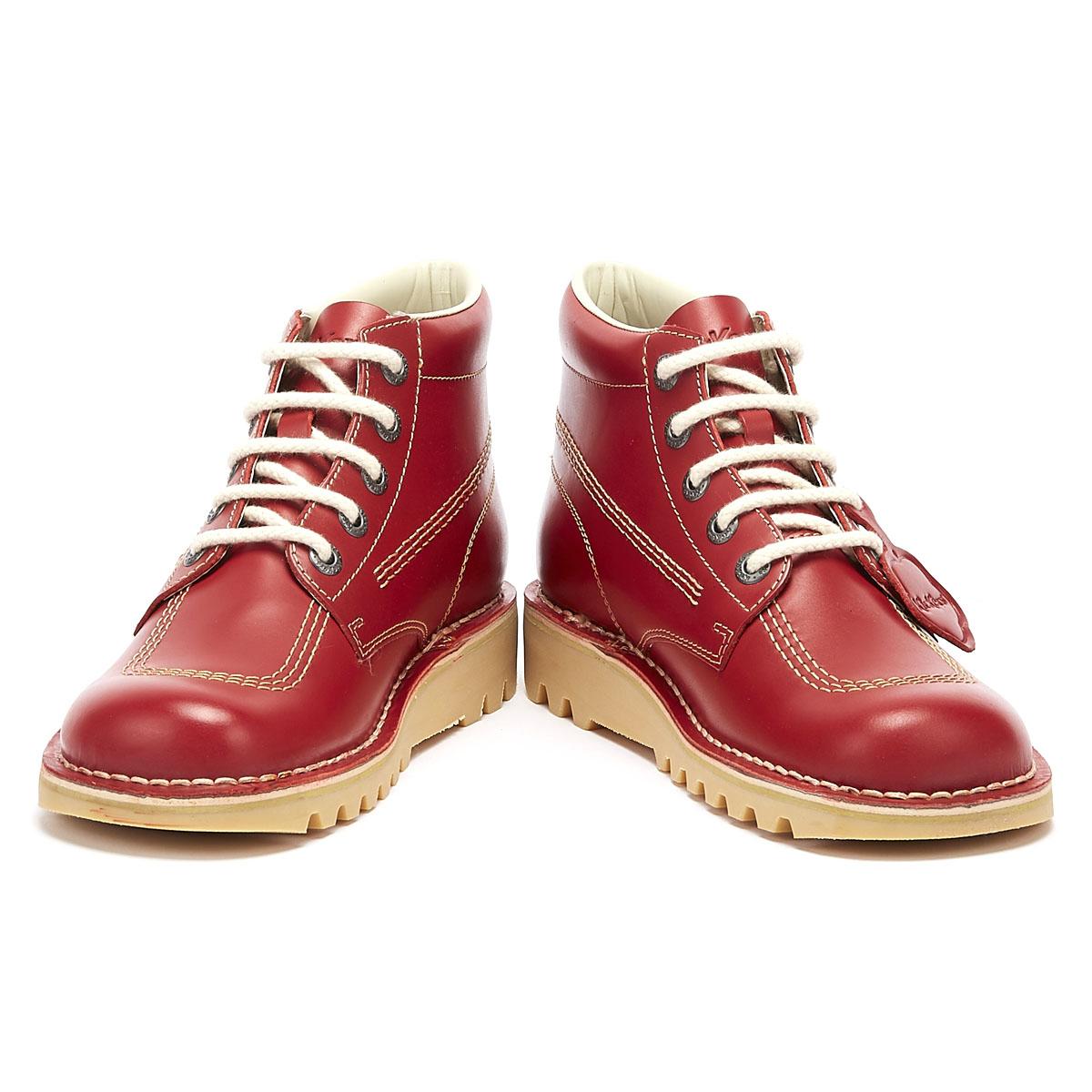 Kickers Leather Kick Hi Core in Red for Men Save 25 Lyst