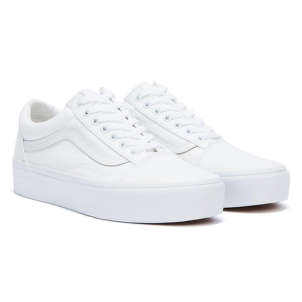 vans old skool platform blanche