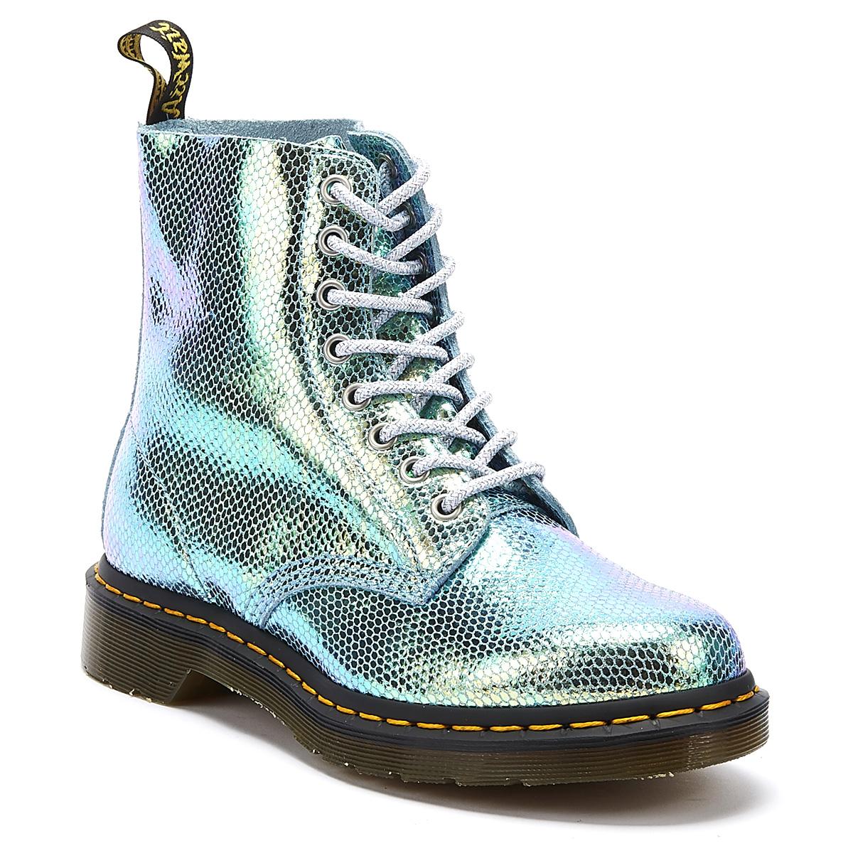 dr martens iridescent boots