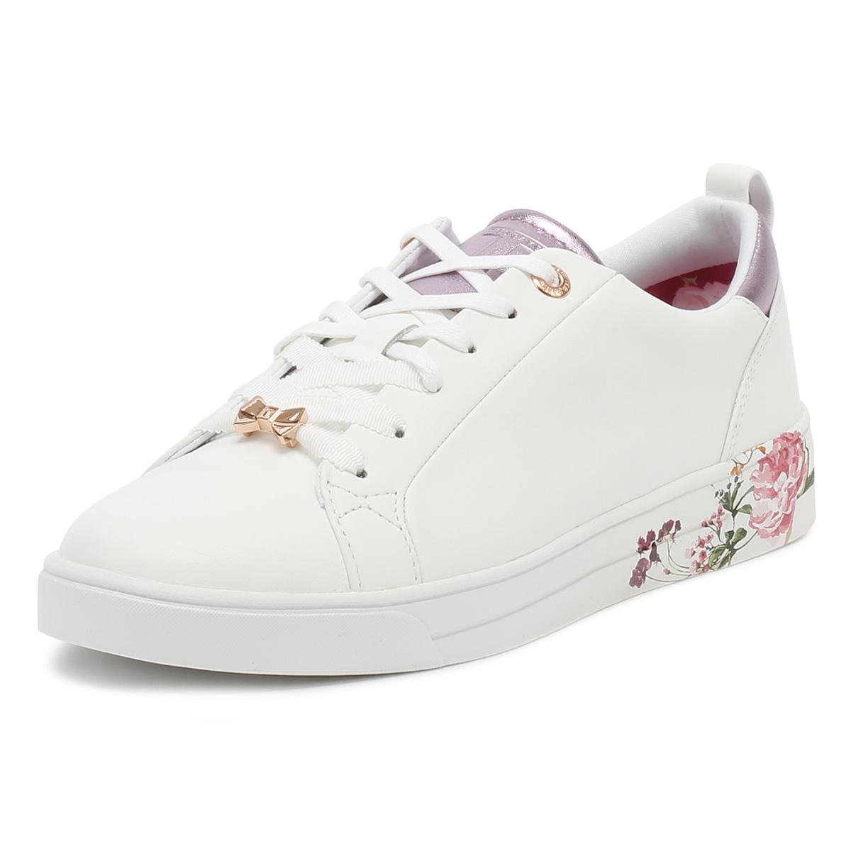 Ted Baker Lace Womens White / Serenity Giellip Trainers - Lyst