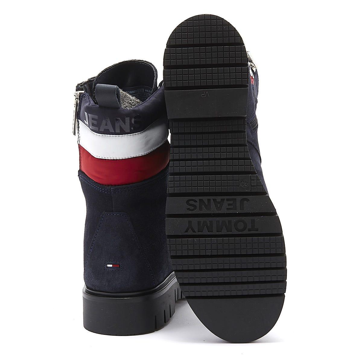 tommy jeans studs lace up boot