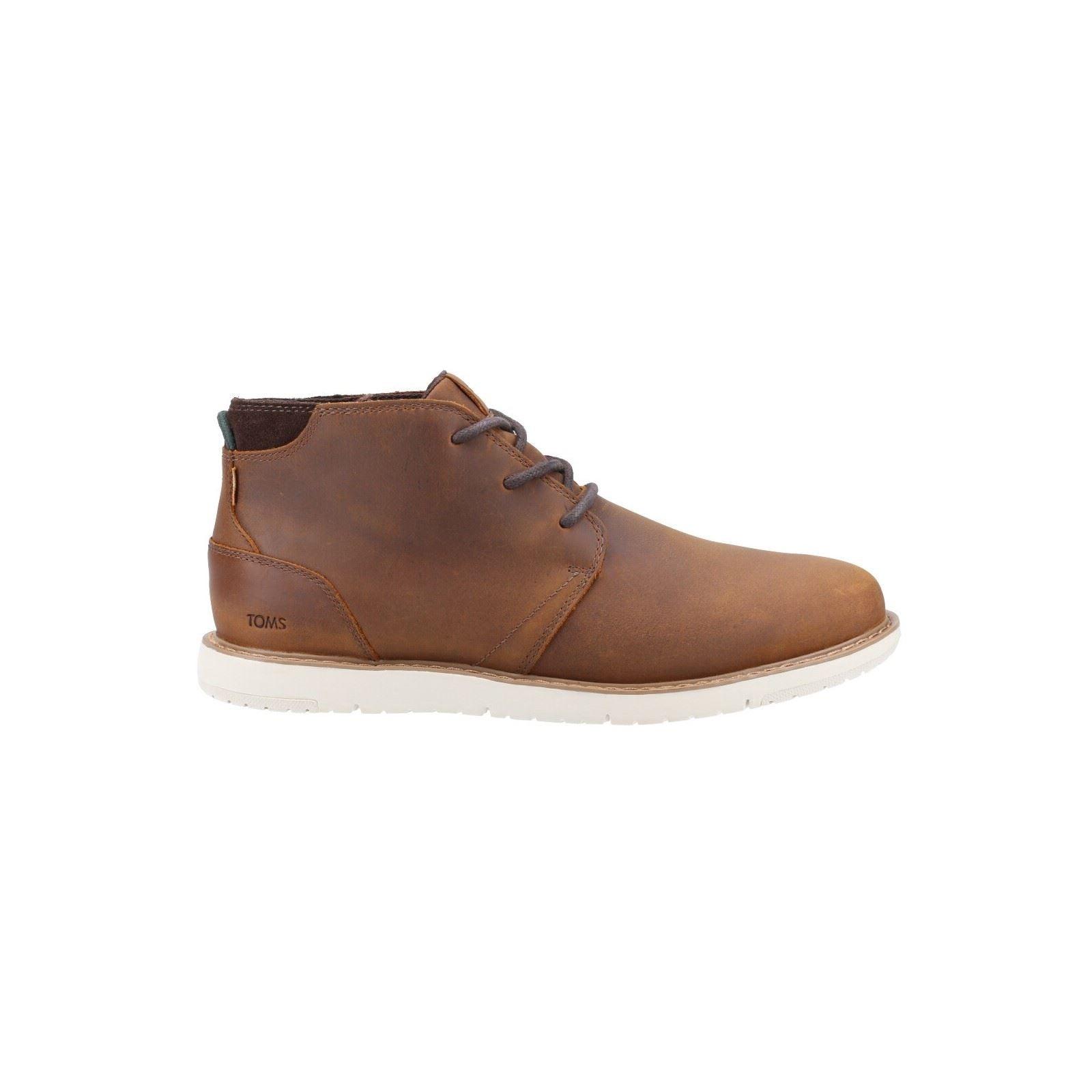 TOMS Navi Leather Topaz Boots in Brown for Men Lyst UK