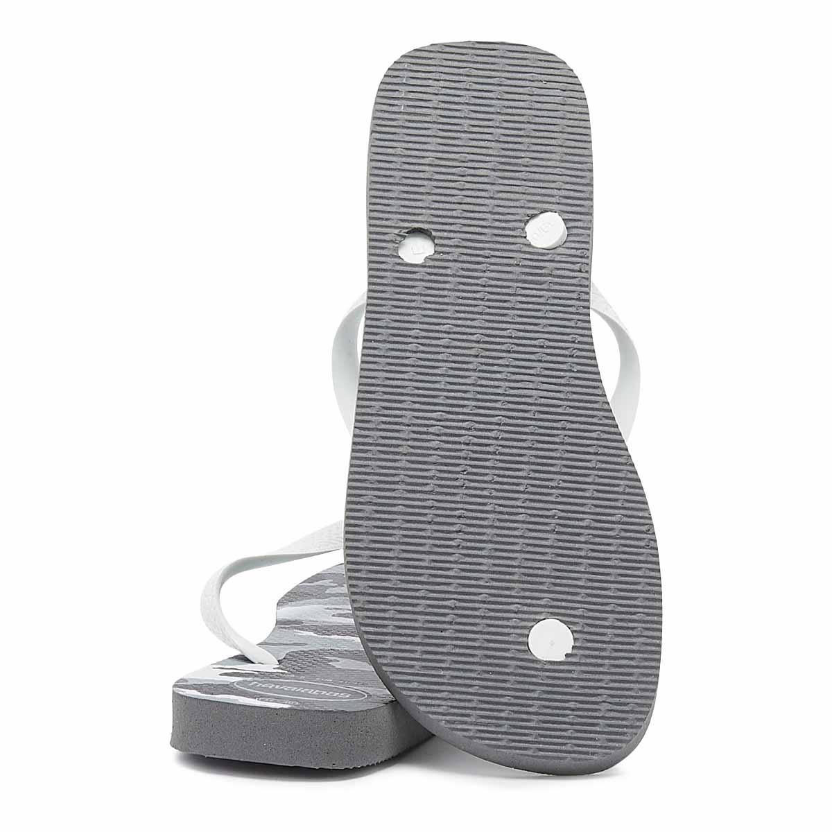 mens grey flip flops