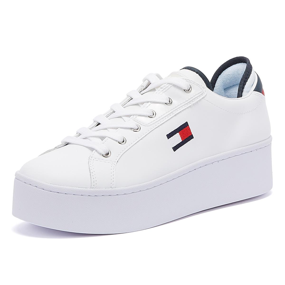 tommy jeans flag flatform trainers