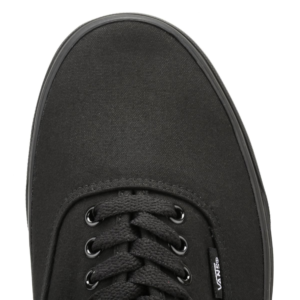 vans black authentic trainers