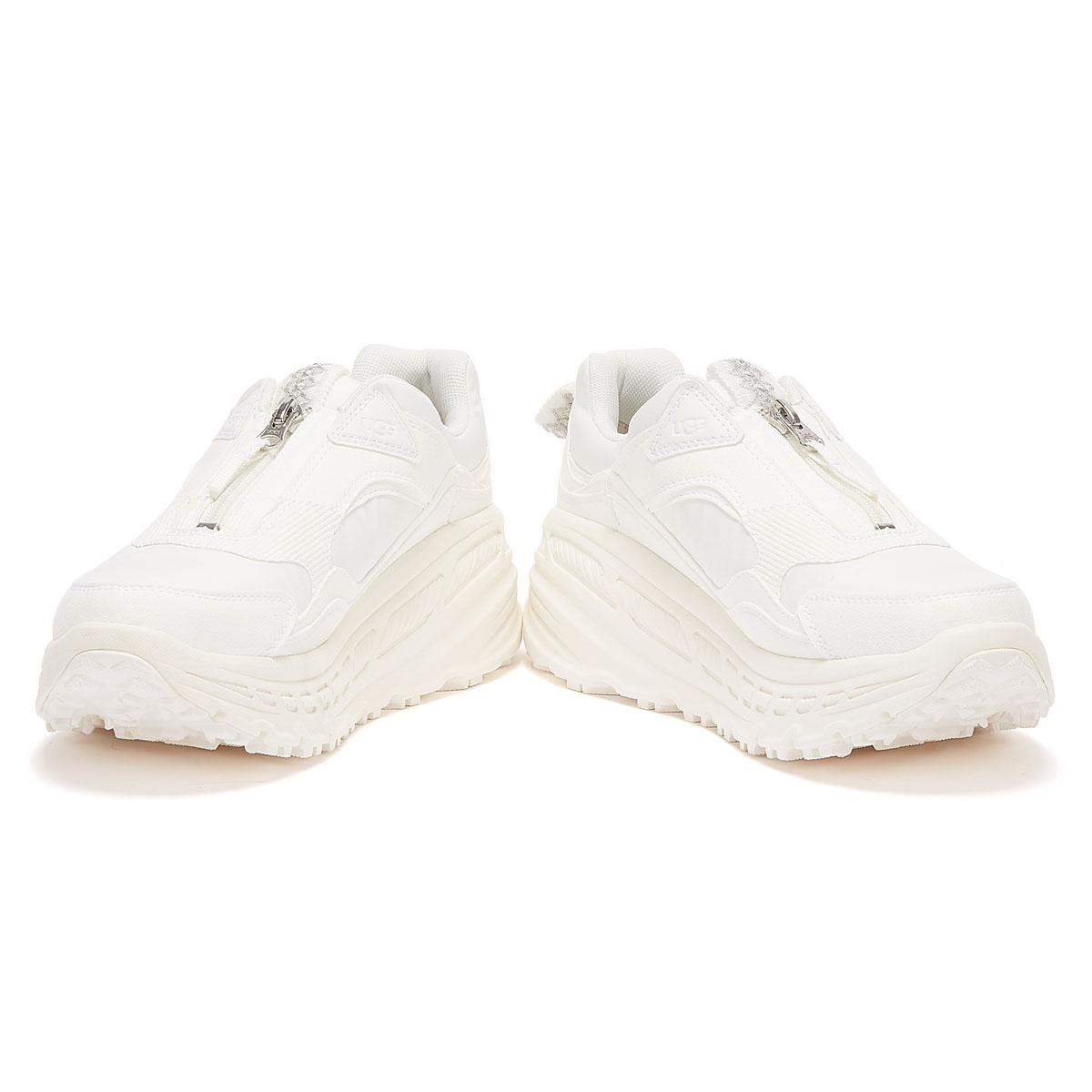 UGG Suede UGG Ca805 Zip Womens White Trainers - Lyst