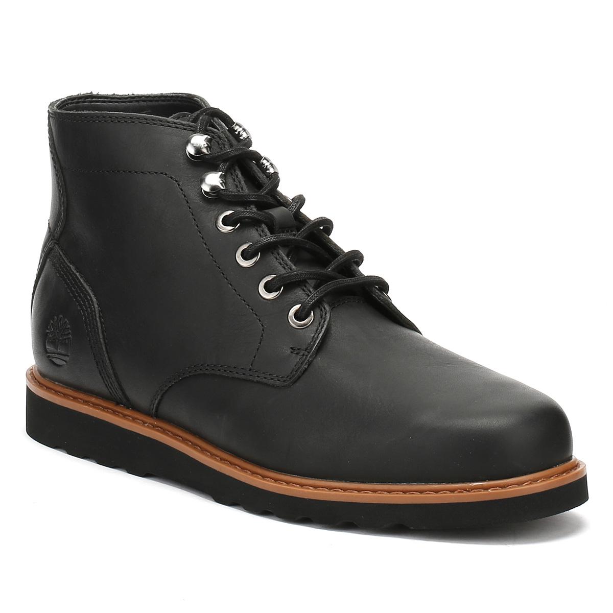 Timberland Leather Mens Jet Black Newmarket Chukka Boots for Men - Lyst