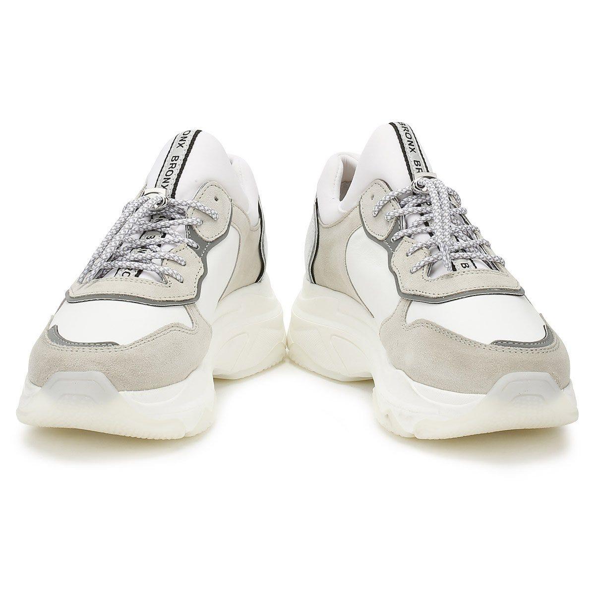 womens white chunky trainers