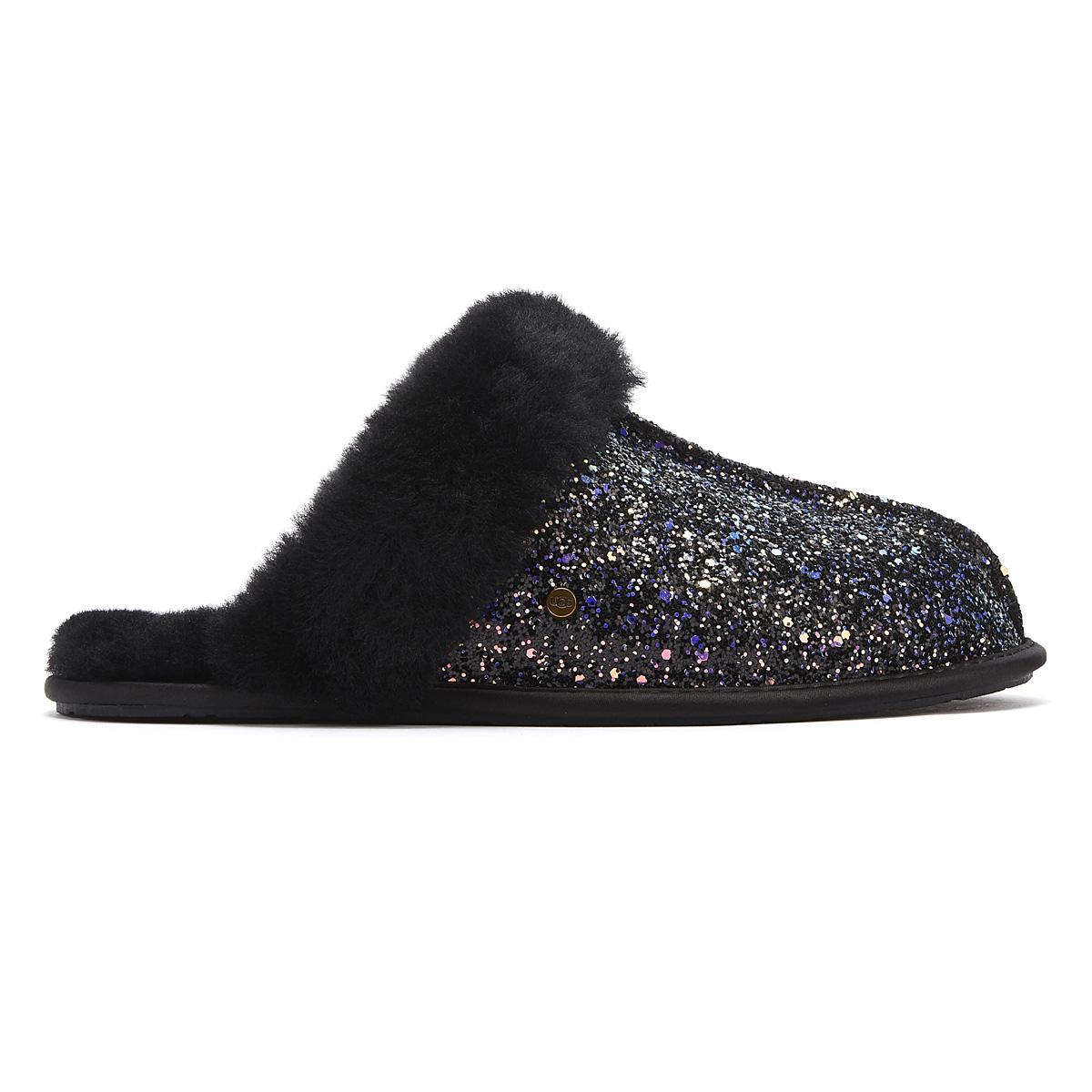 ugg slippers black glitter