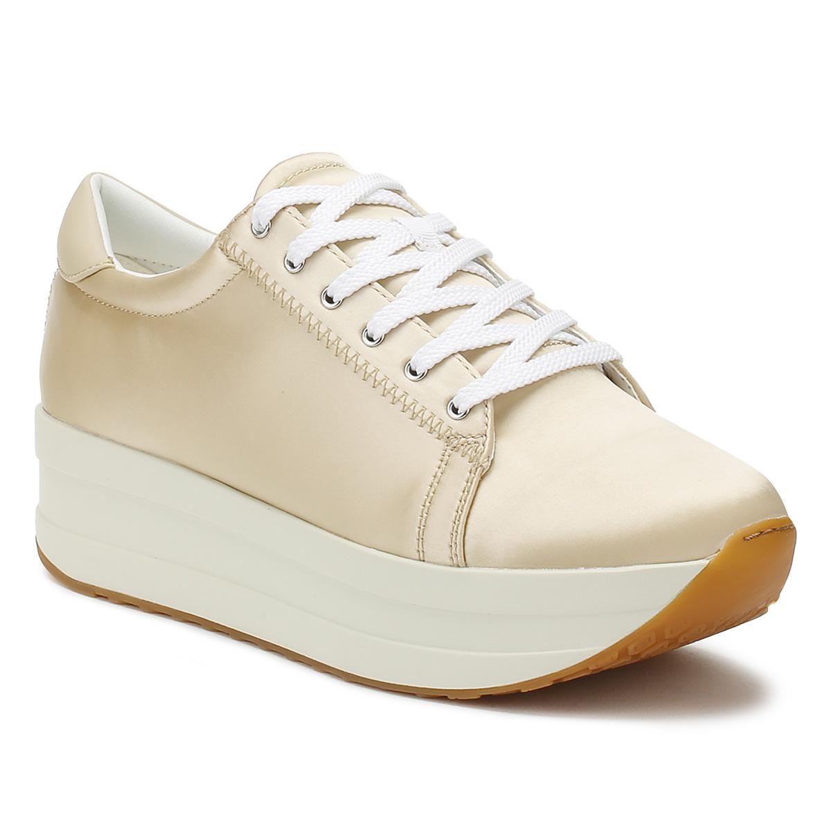 Vagabond Satin Womens Light Gold Casey Trainers Women's Shoes (trainers ...