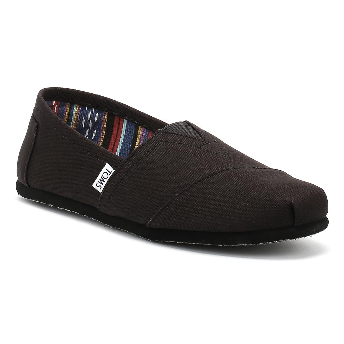 toms black leather women's espadrilles