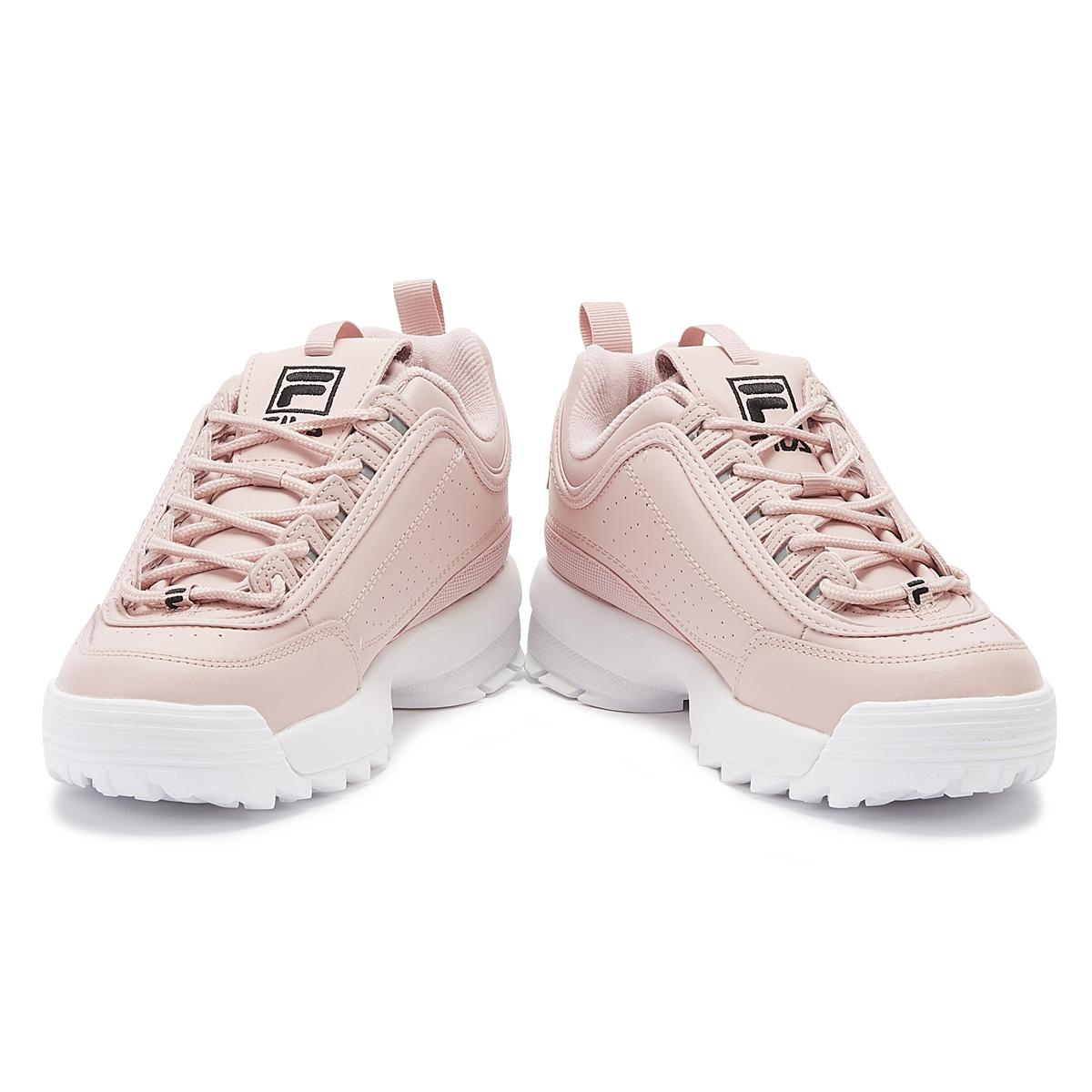Fila Leather Disruptor Ii 3d Embroider Sneakers in Pink - Lyst