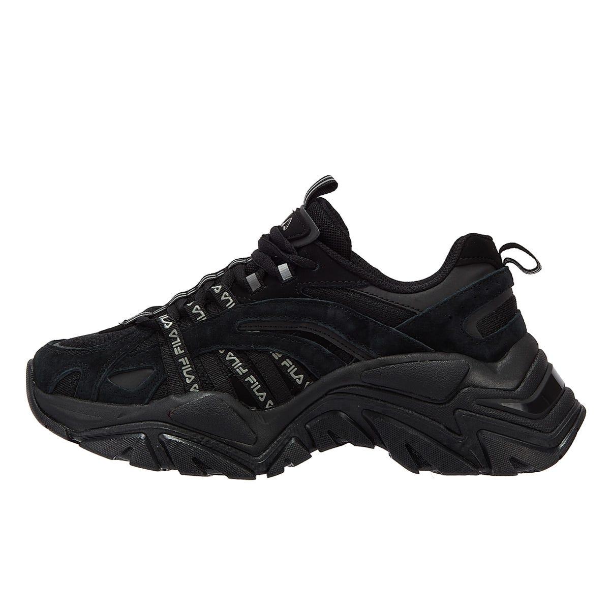 Womens Trainers Fila Disruptor Trainers Black Black Velvet Fila