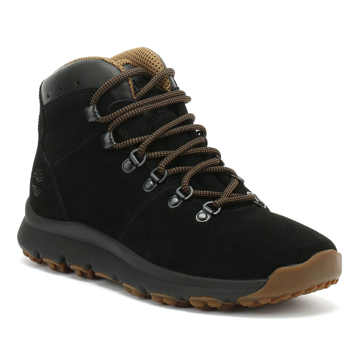 timberland world hiker mid black