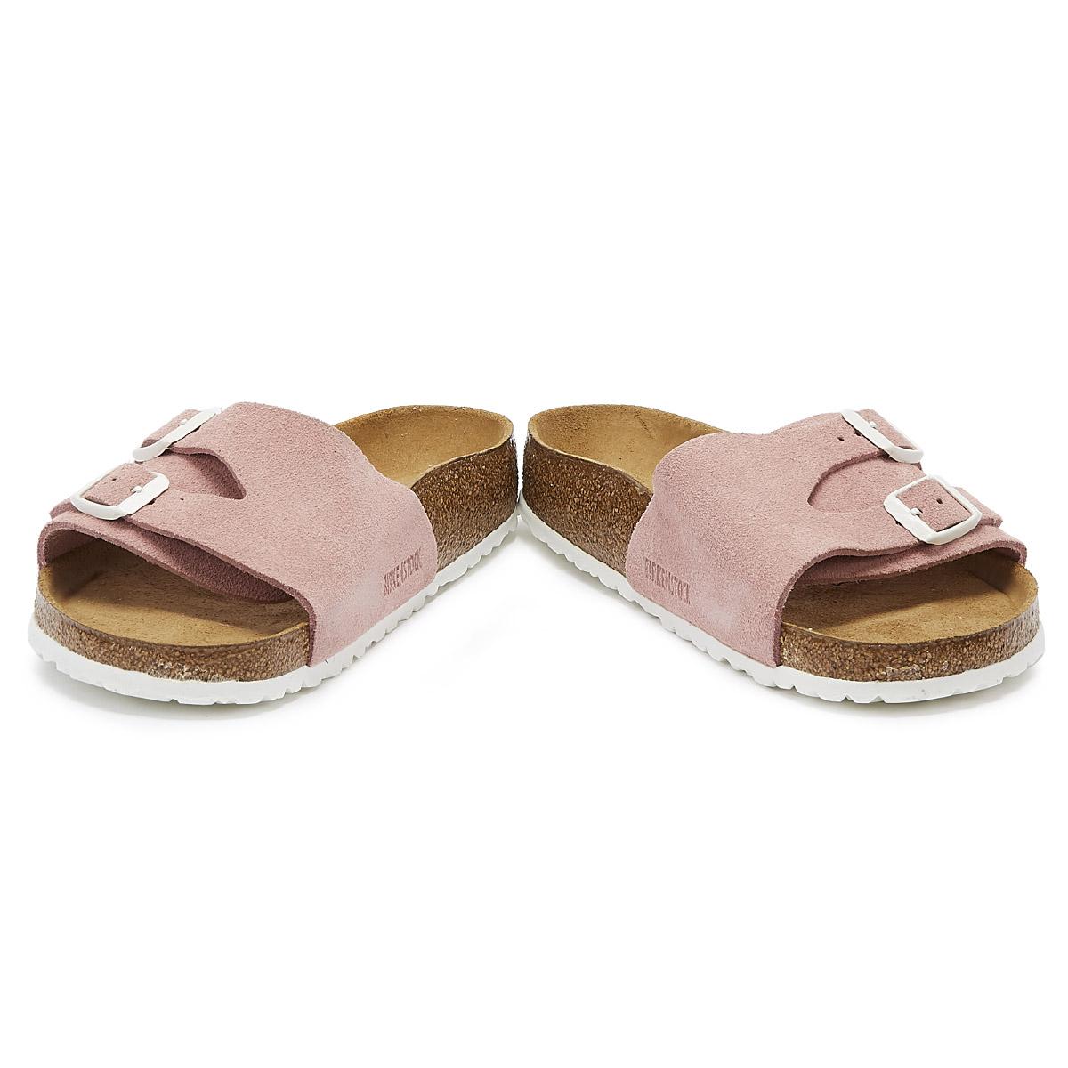 Birkenstock Vaduz Sfb Suede Womens Rose Sandals in Pink - Lyst