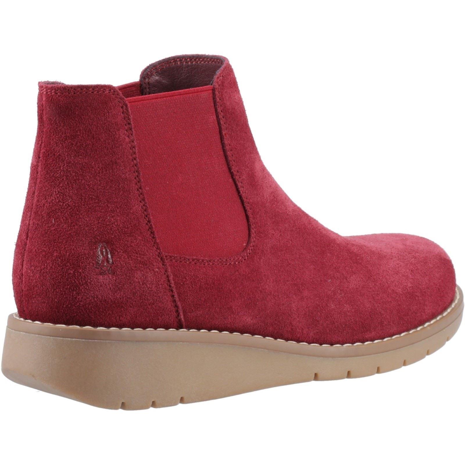 Hush Puppies Leonie Suede Burgundy Flat Chelsea Boots in Red Lyst UK