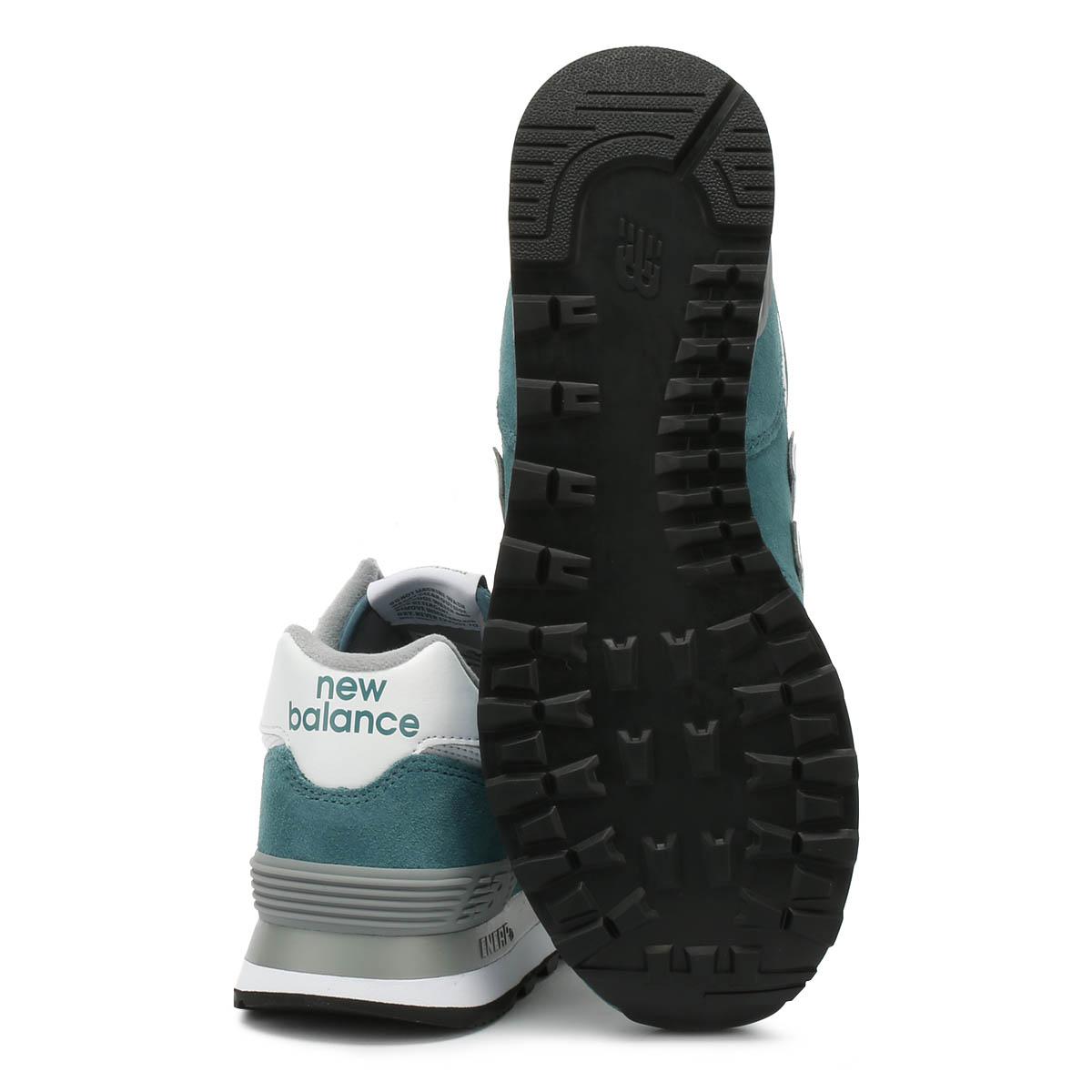 New Balance Suede Womens 574 Green Classic Trainers - Lyst