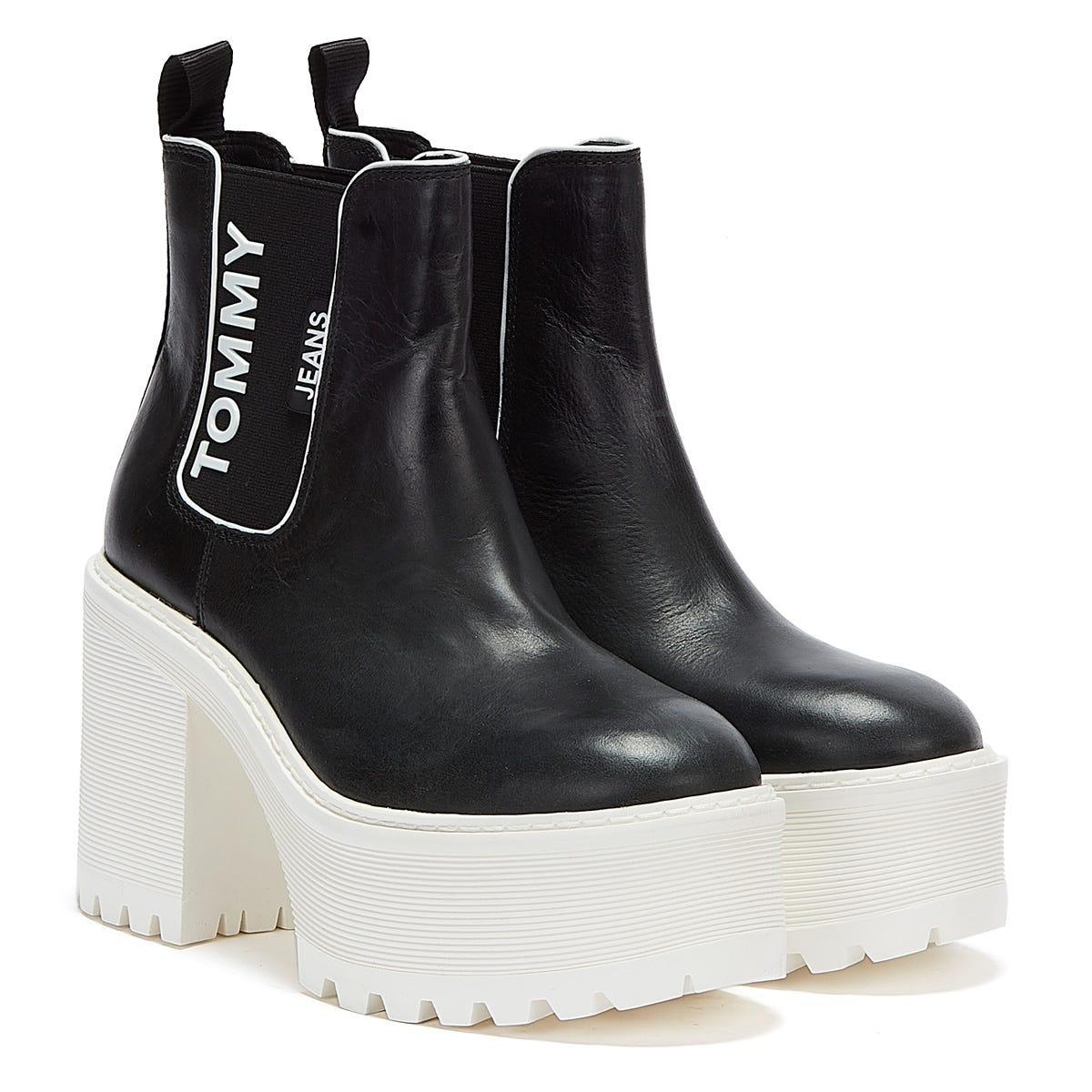 tommy hilfiger metallic cleated chelsea boot