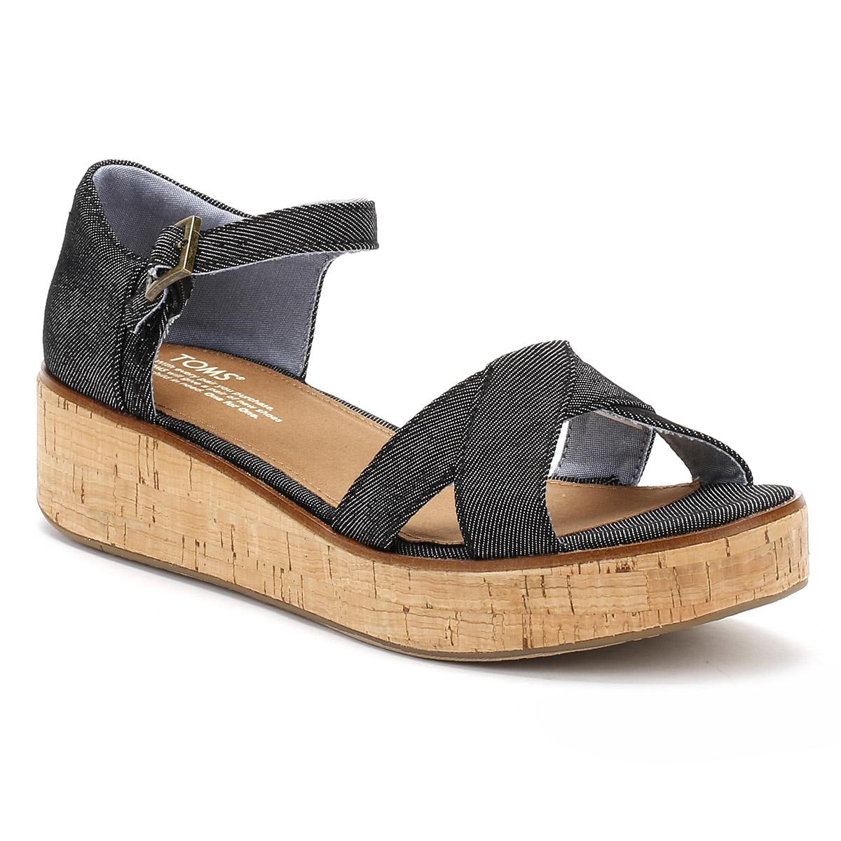 toms denim sandals