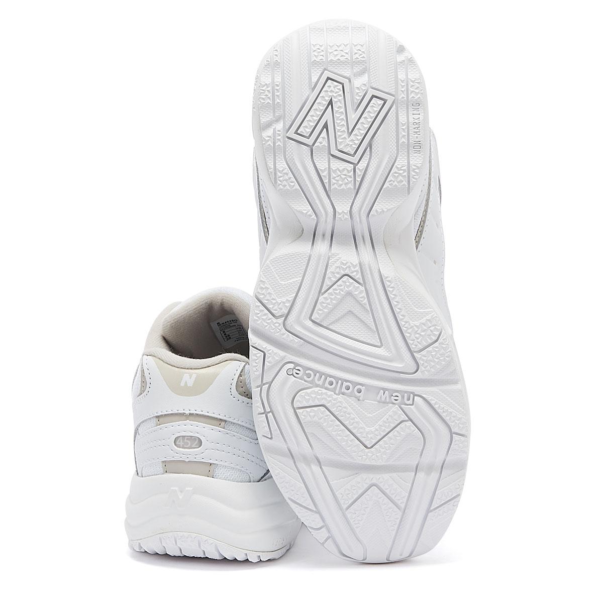 New Balance Leather 452 Womens White / Black Trainers - Lyst
