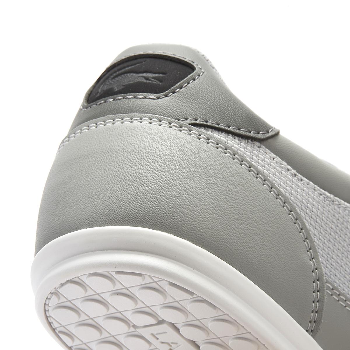 lacoste mens grey trainers