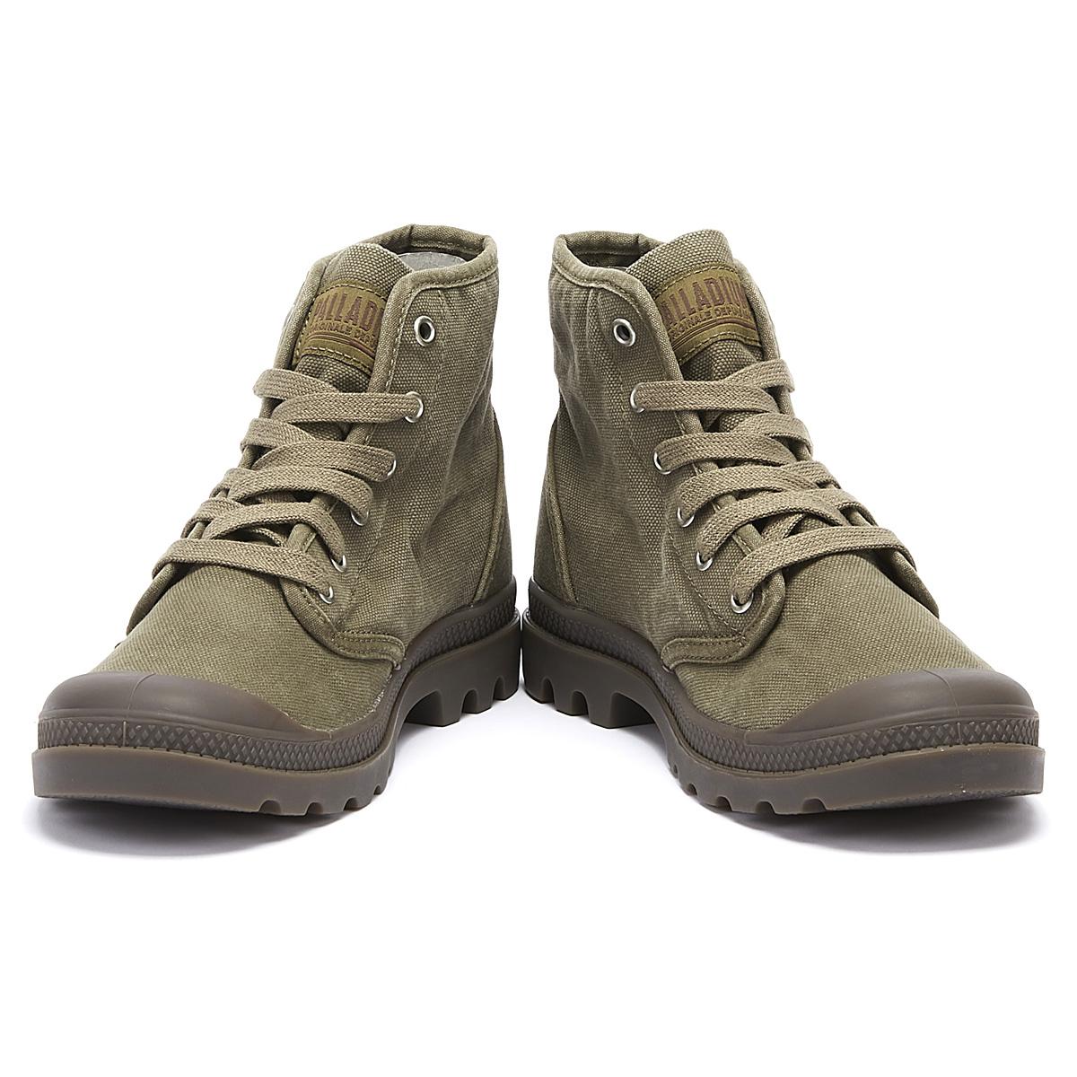 palladium boots olive green
