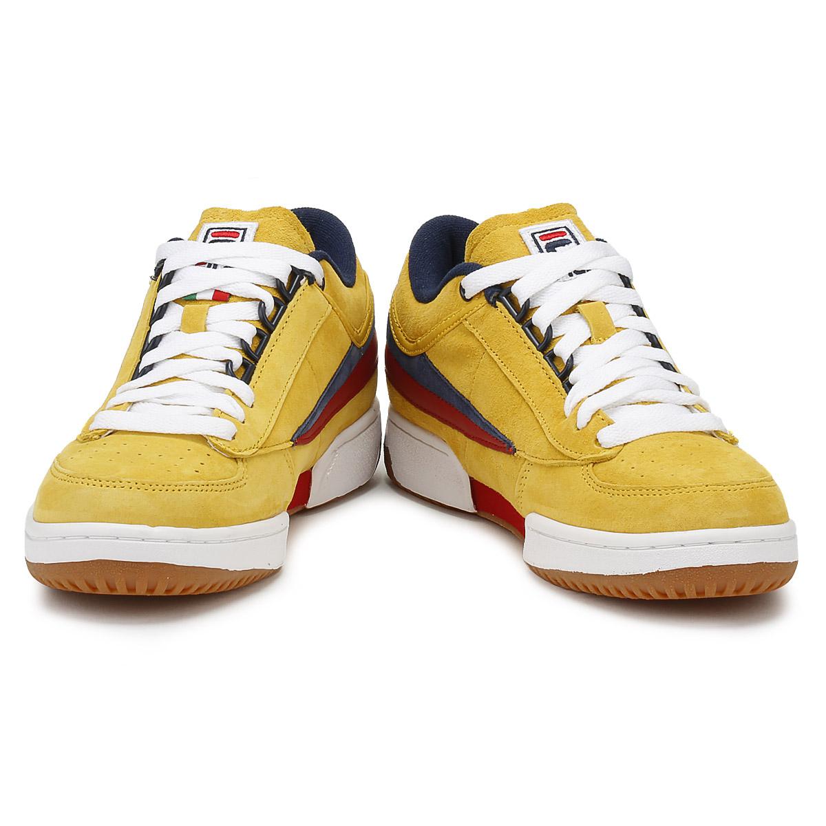 Fila Suede Mens Lemon Chrome Yellow Original Fitness T1