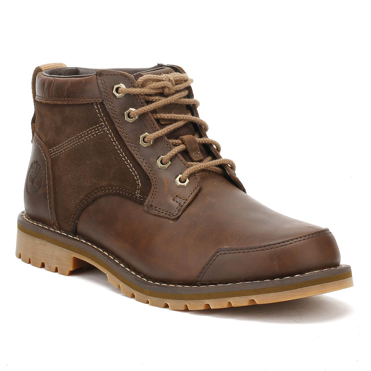 Timberland Leather Larchmont Mens Gaucho Dark Brown Chukka Boots for ...