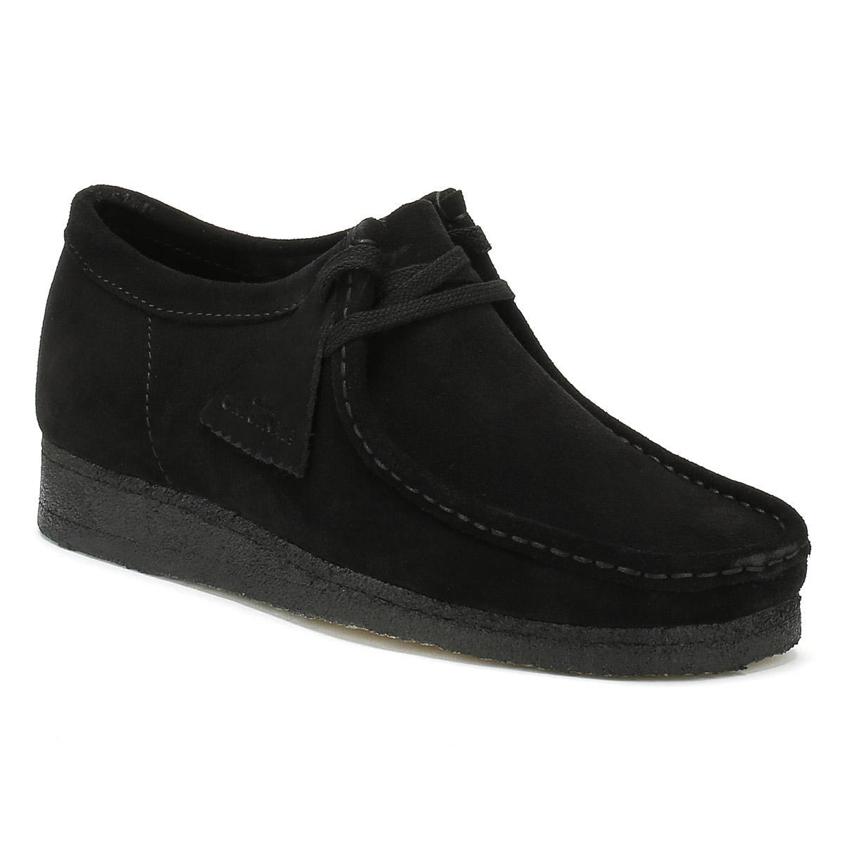 Clarks Originals Mens Black Wallabee Suede Shoes Men's Boat Shoes In ...