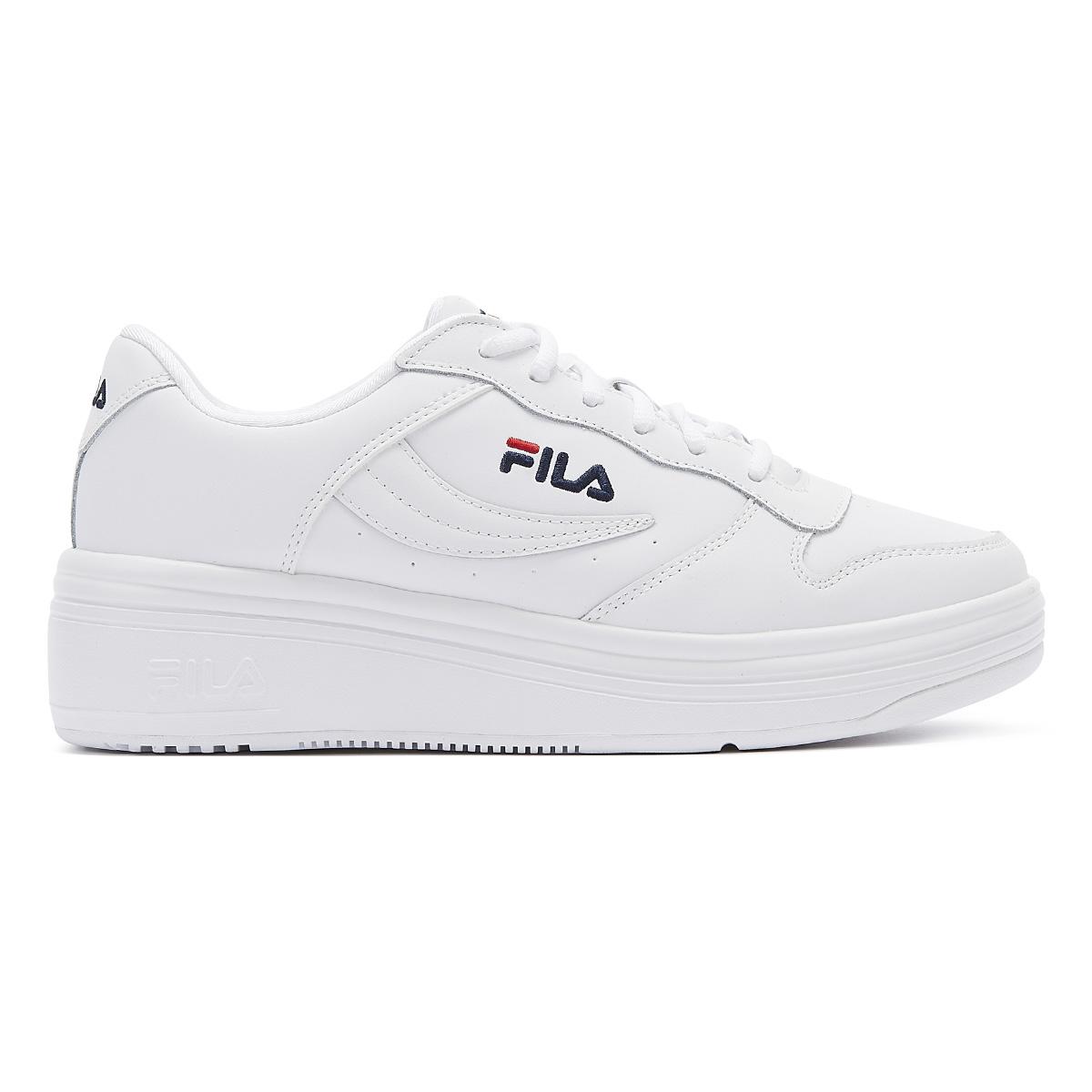 womens red fila trainers