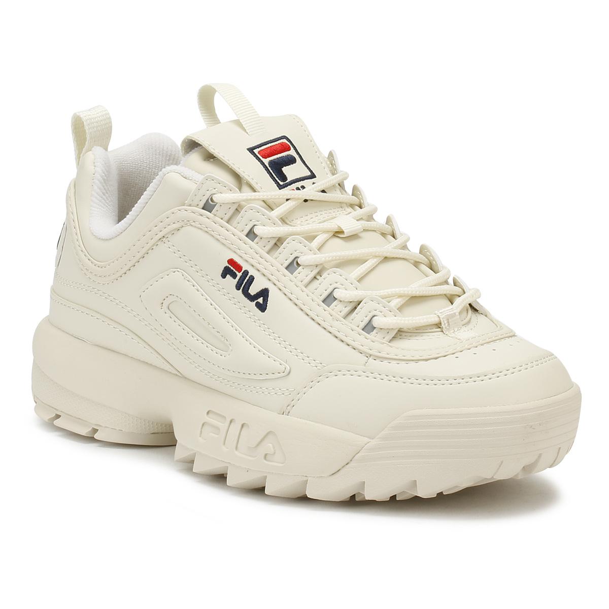 Fila Leather Disruptor Ii Premium Womens Turtle Dove Beige Trainers in  Natural - Lyst