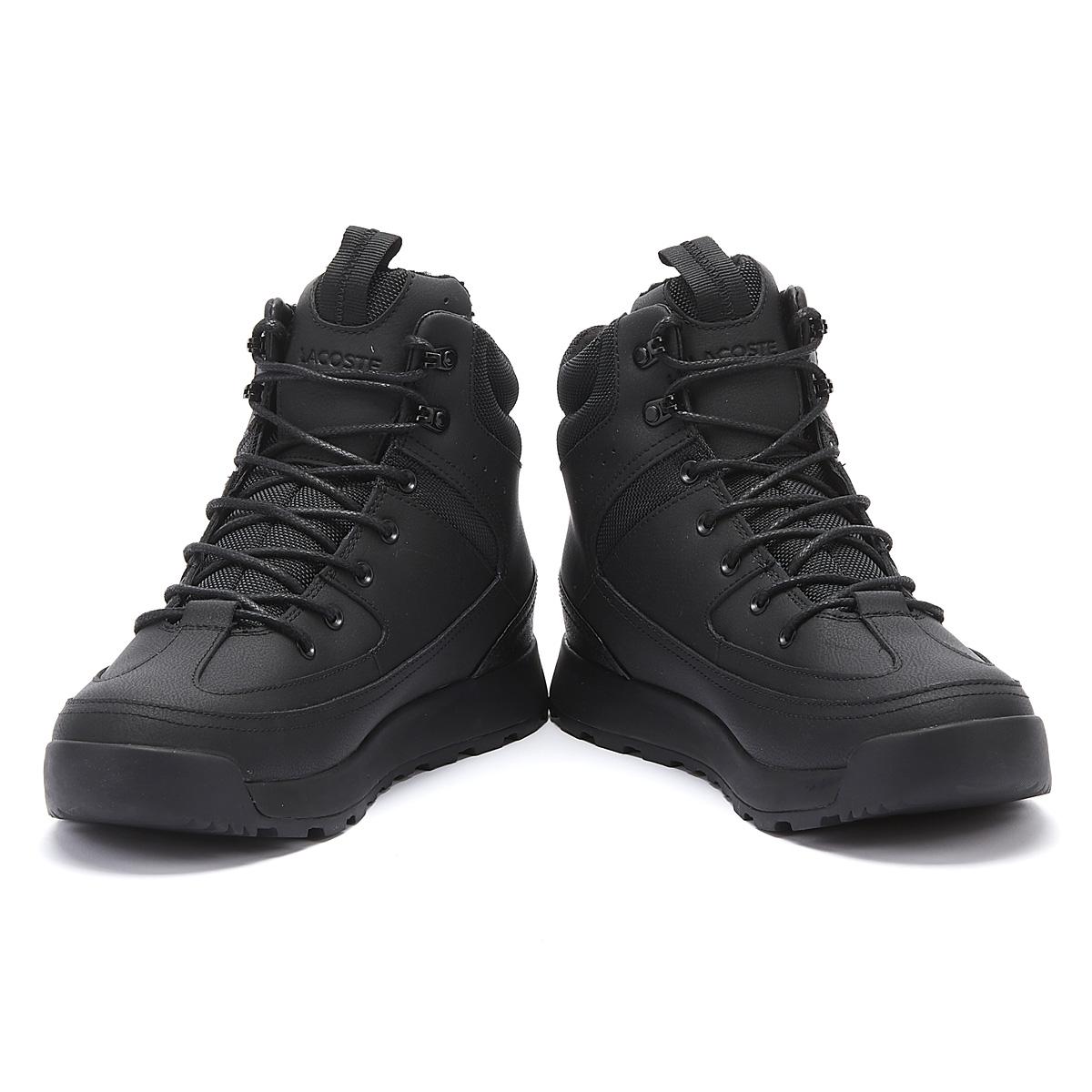 Mens black lacoste boots store