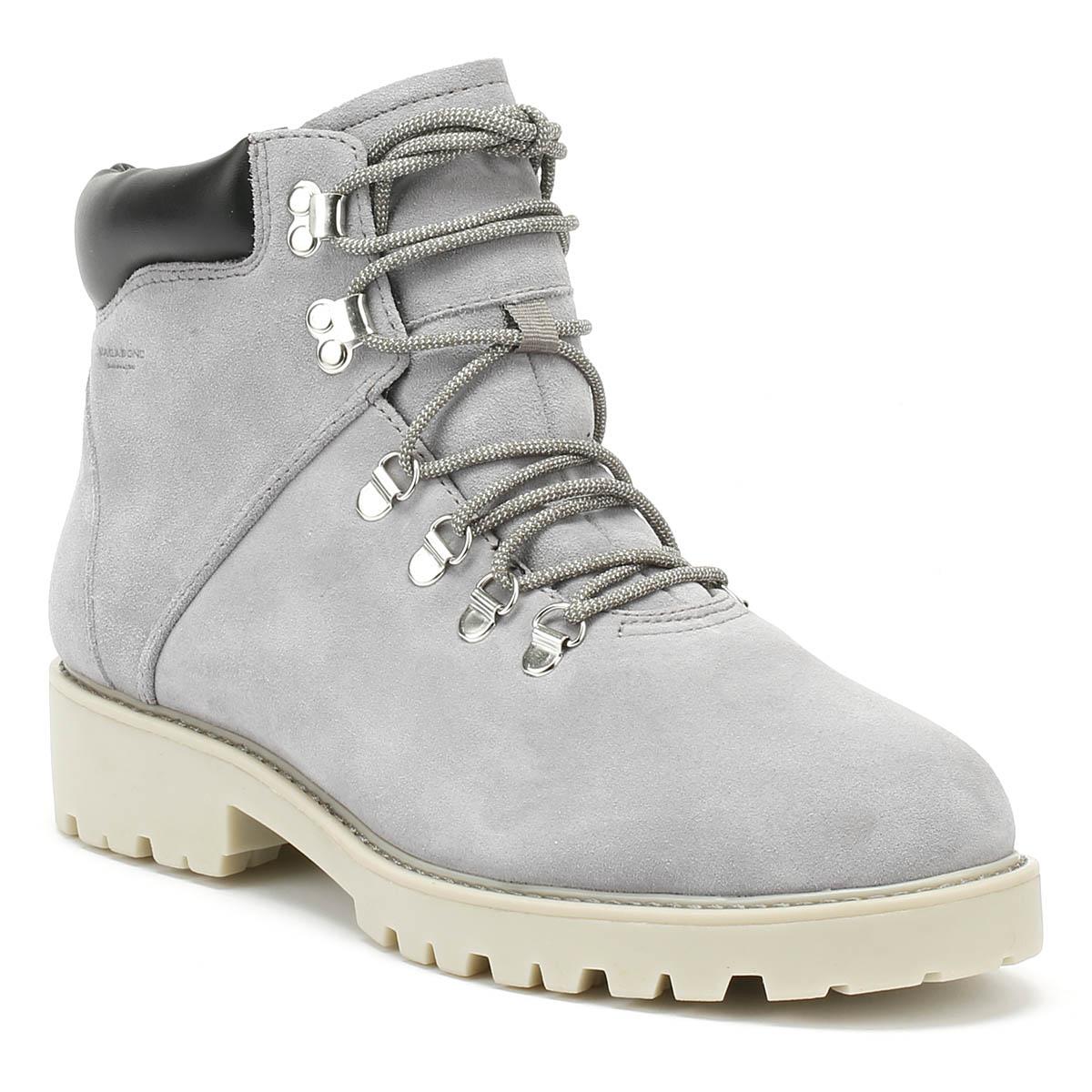 Vagabond Suede Womens Stone Grey Kenova Boots in Gray - Lyst