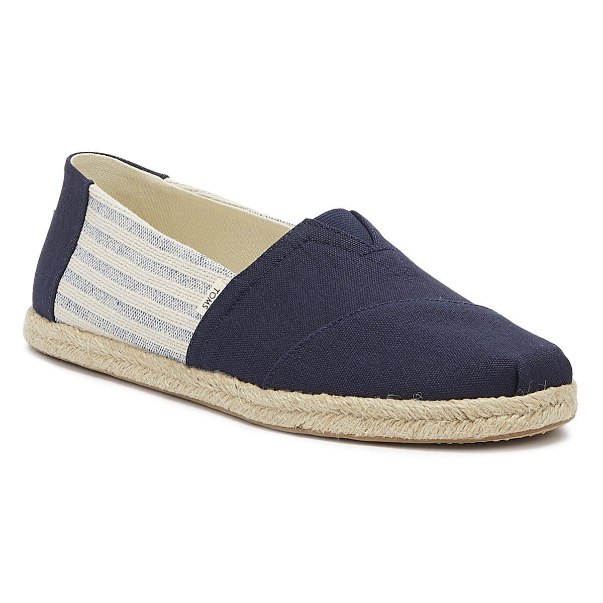 TOMS Canvas Womens Navy Ivy League Stripes in Blue for Men - Save 56% ...