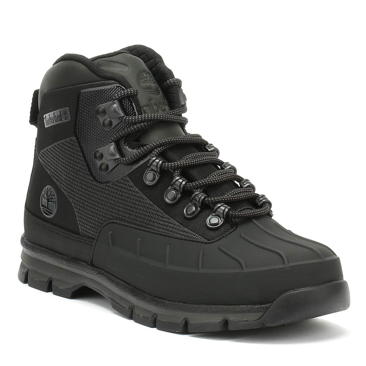 mens timberland black euro hiker