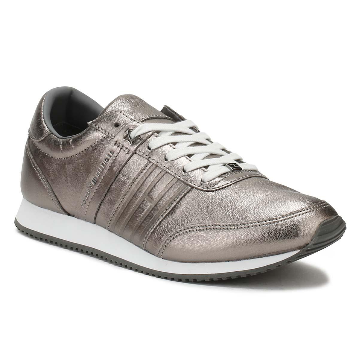 silver tommy hilfiger trainers