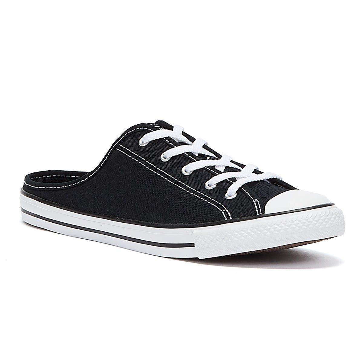 womens black dainty converse