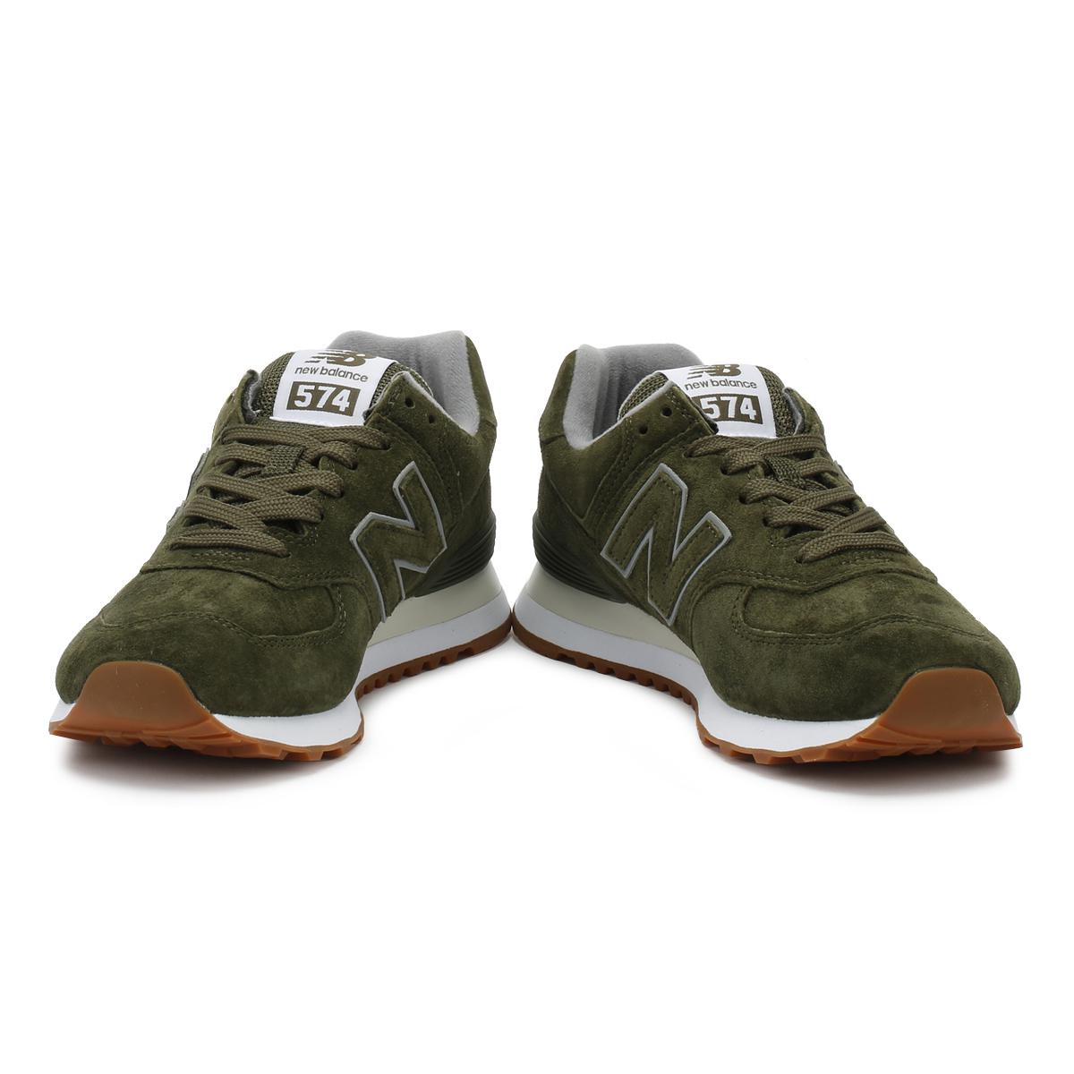 New Balance Suede Mens Dark Covert Green 574 Classic Trainers for Men - Lyst