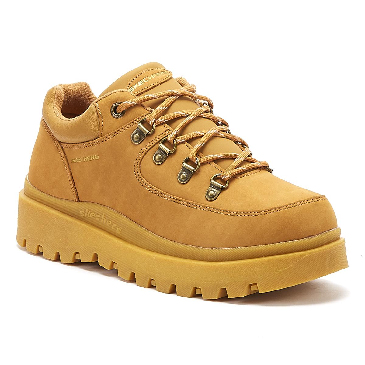 Eller Cusco Nordamerika Skechers Rubber Shindigs Cool Out Womens Wheat Yellow Trainers - Lyst