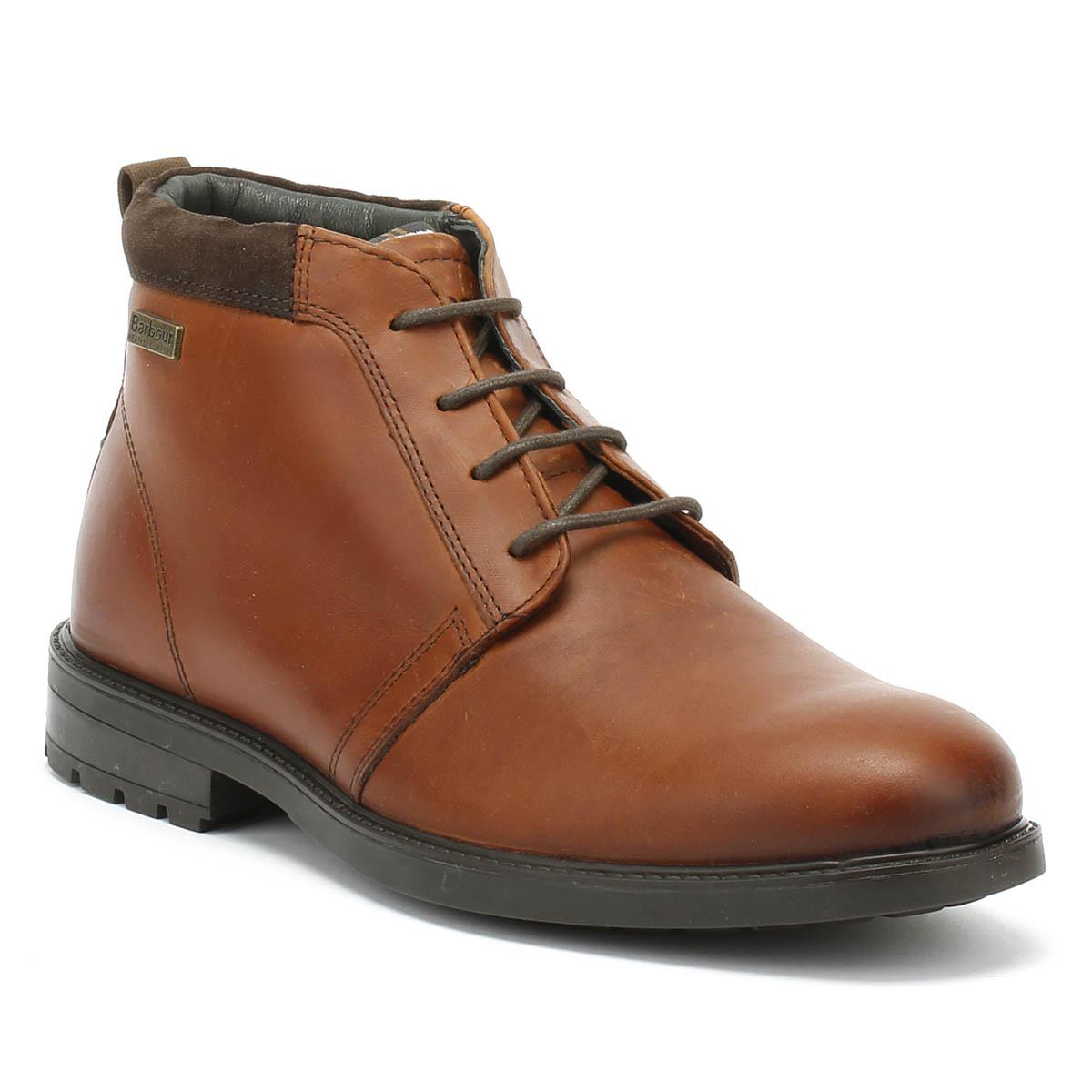 Barbour Leather Mens Tan Kielder Boots 