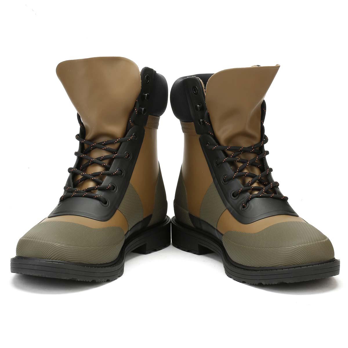 HUNTER Rubber Mens Khaki Original Commando Boots Men's Mid Boots In