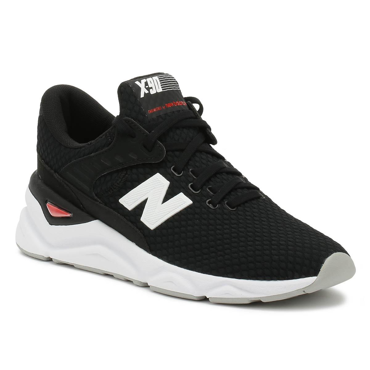 new balance x90 black white